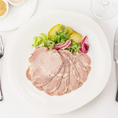 Домашняя буженина с хреном и горчицей