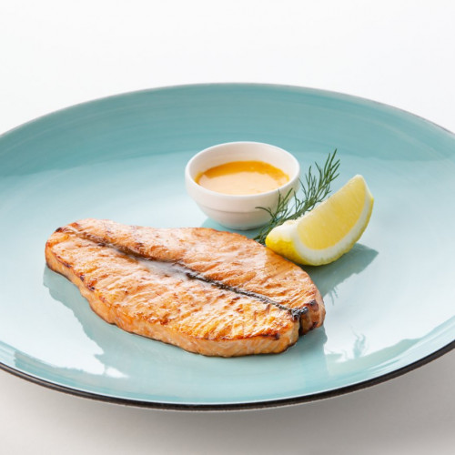 Лосось, приготовленный
на гриле