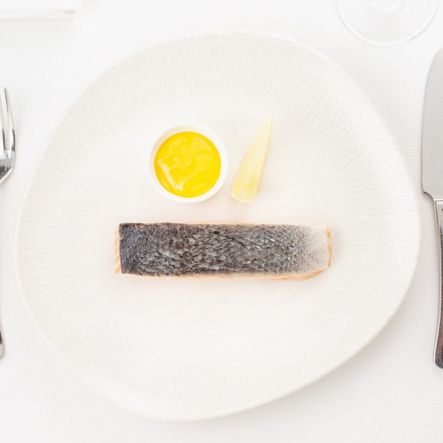 Лосось, приготовленный
 на пару