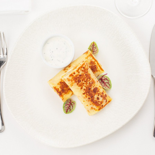 Блины с мясом и яйцом