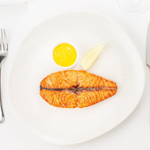 Лосось, приготовленный
на гриле