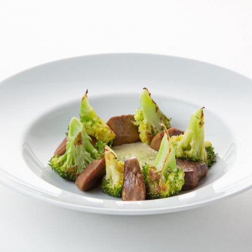 Язык говяжий с брокколи